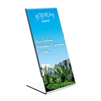 Acrylic Slant Back Sign Holder