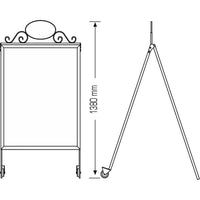 Antique A-Board “with Snap Frame”