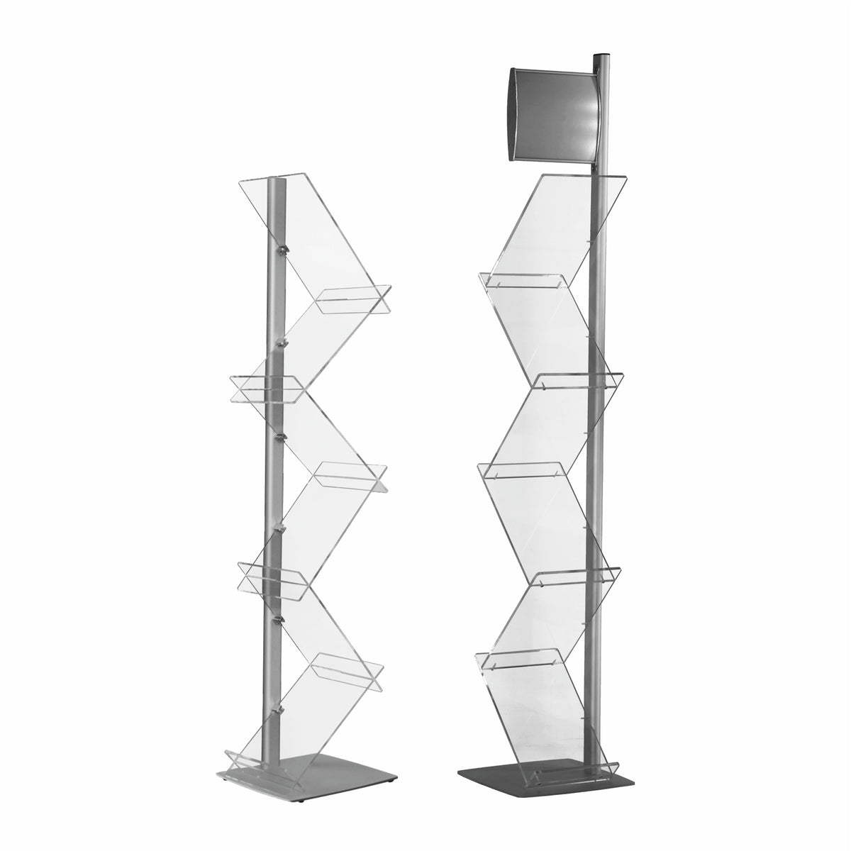 Brochure Stand Zig Zag “Single Leg”