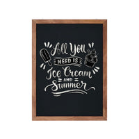 Chalk Wooden Frame