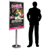 Chrome Poster Stand