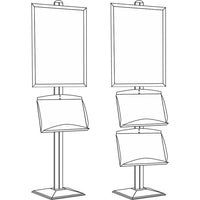 Dynamic Poster Stand – with Brochure Holder
