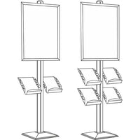 Dynamic Poster Stand – with Brochure Holder