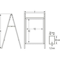 Flat A Board with “Snap Frame Header”