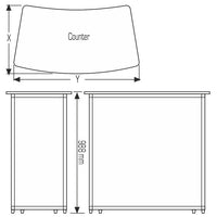 Folding Counter “Oval”