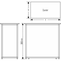 Folding Counter “Straight”