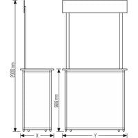 Folding Counter “with Header”
