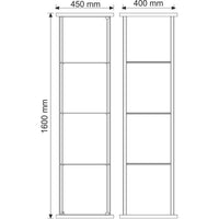 Frameless Glass Tower Showcase