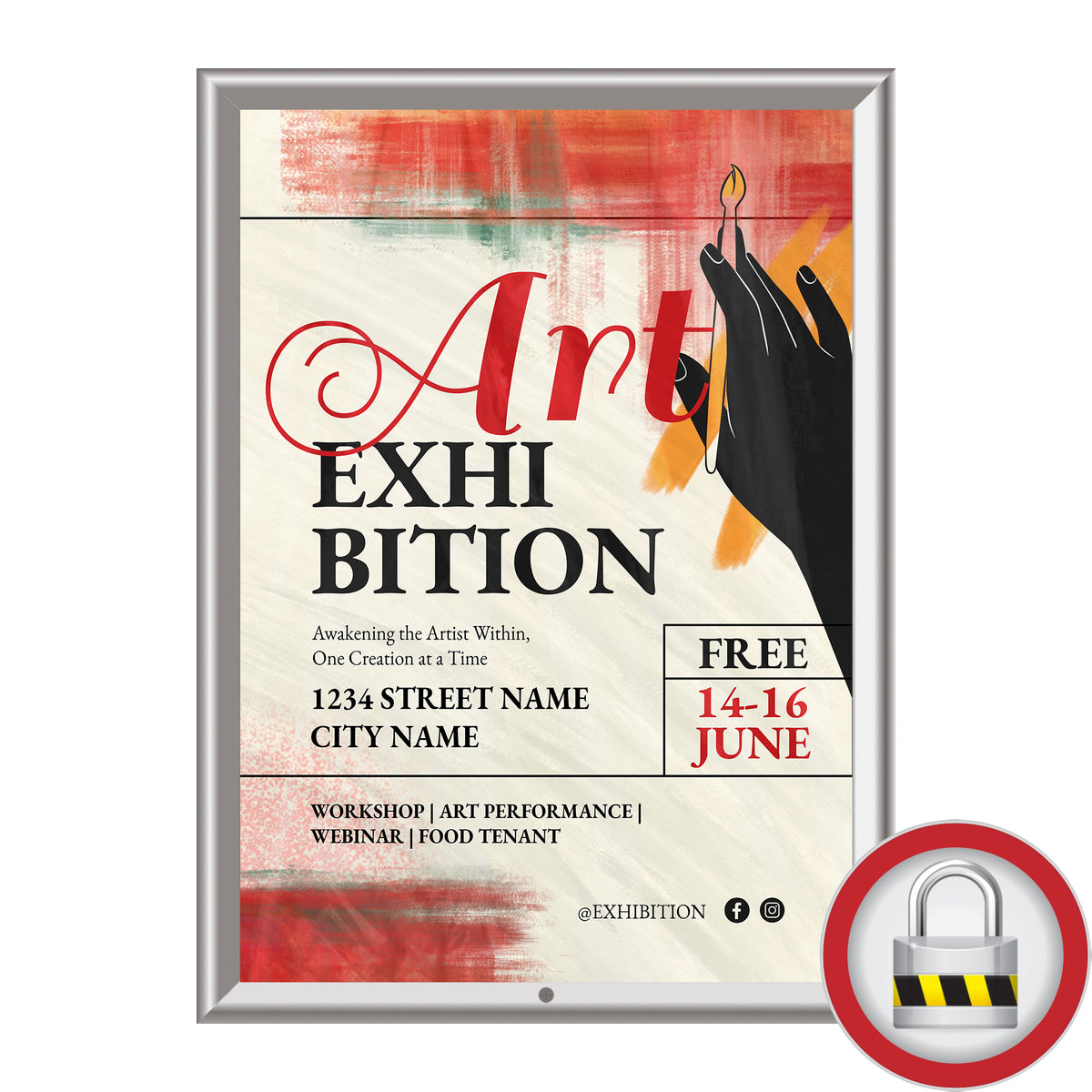 Lockable Snap Frame – 32 mm