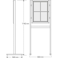 Magnetic Notice Board “T Foot”