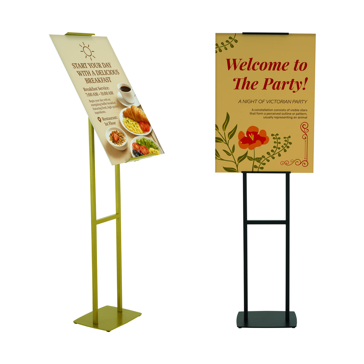 Metal Easel Display Stand – Double Leg
