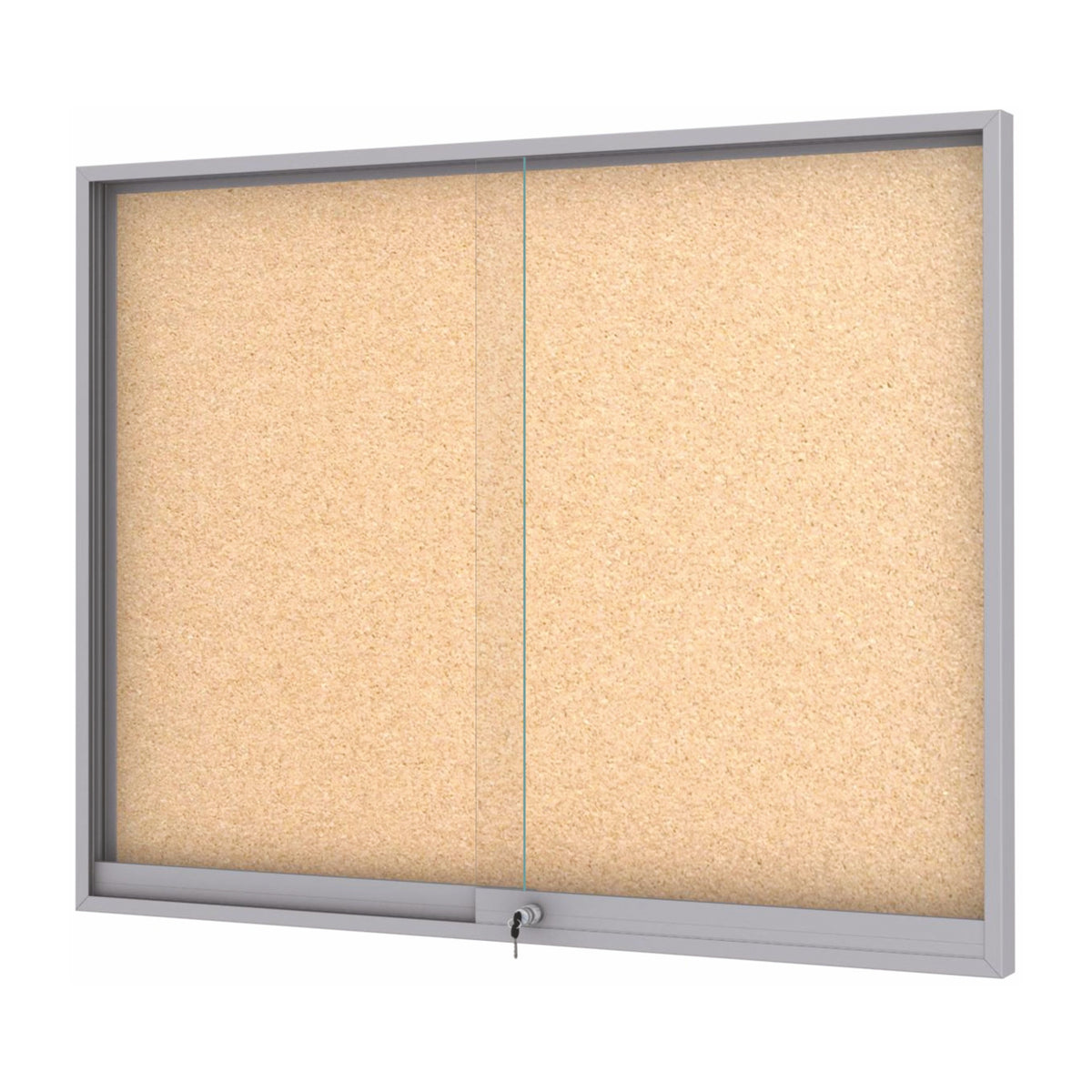 MIDI Sliding Doors Noticeboard “Cork”