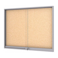MIDI Sliding Doors Noticeboard “Cork”