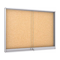 MIDI Sliding Doors Noticeboard “Cork”