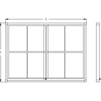 MIDI Sliding Doors Noticeboard “Magnetic”