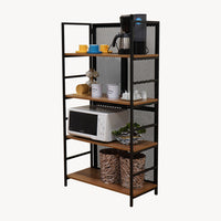 Folding Wooden Shelving Unit “Mocha”