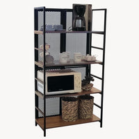 Folding Wooden Shelving Unit “Mocha”