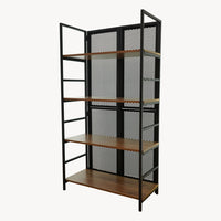 Folding Wooden Shelving Unit “Mocha”