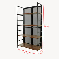 Folding Wooden Shelving Unit “Mocha”