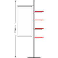 Multi Display with Banner & Shelves