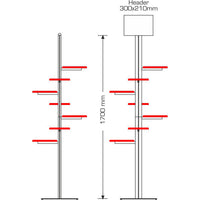 Multi Display with Display Shelves