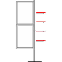 Multi Display with Slide in Frames & Display Shelves