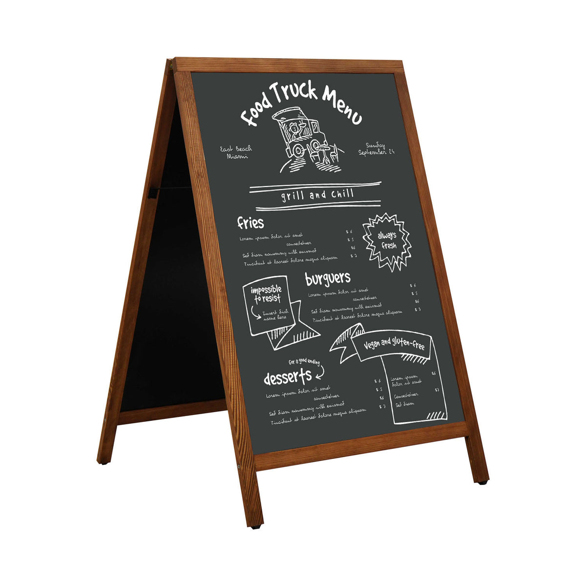 Slide in Chalk A Board