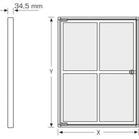 Slim Notice Board “Cork”