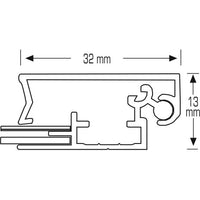 Snap Frame – 32 mm “Flat”
