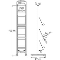 Stairs Brochure Stand “3 A4”