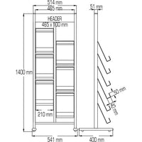 Stairs Brochure Stand “6 A4”