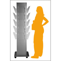 Totem Brochure Holder – 4 Sided