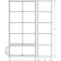 Tower Showcase “Sliding Doors with Storage”