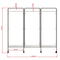 Tube Folding Room Divider