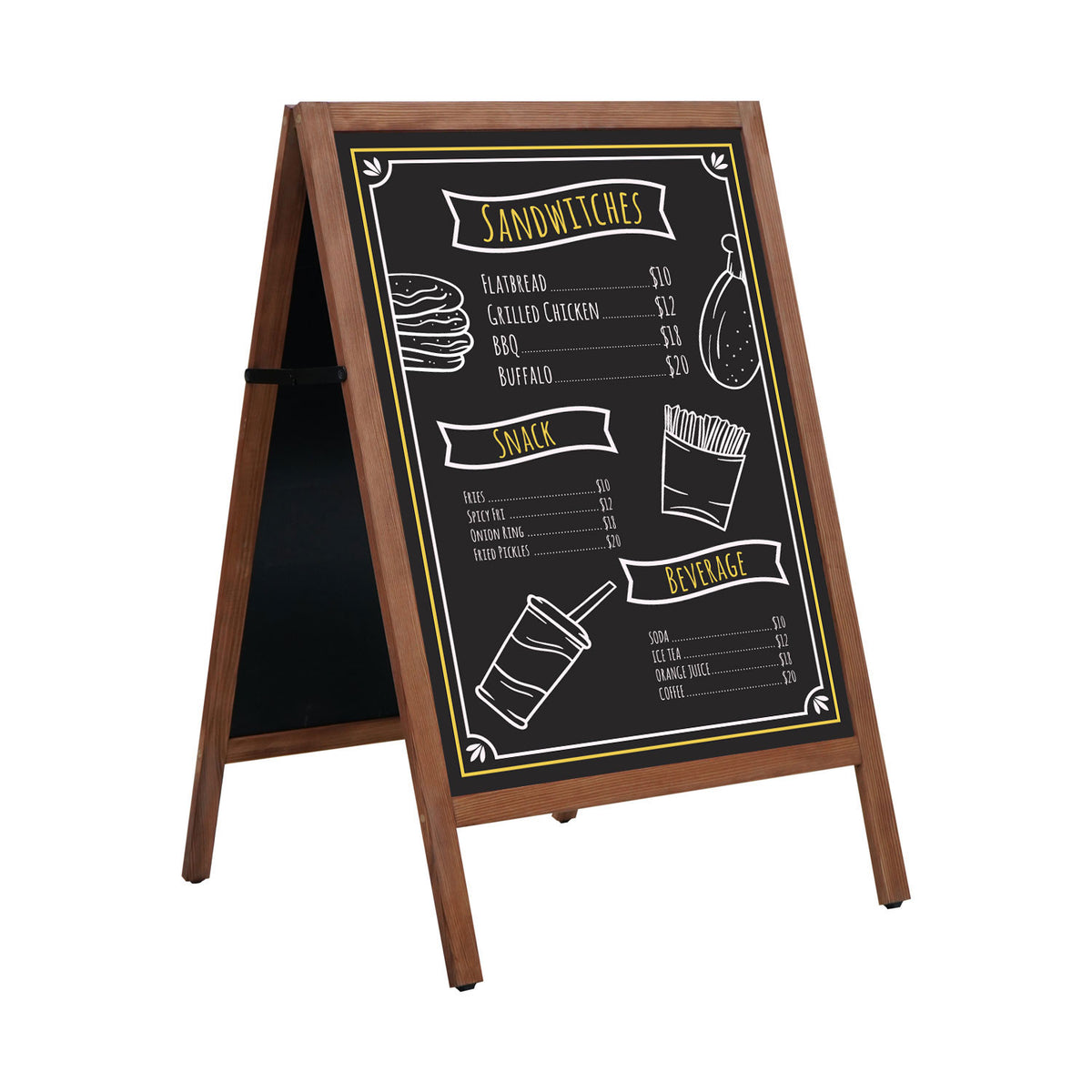 Wooden A Board DUO